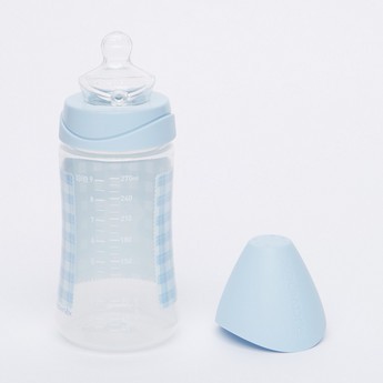 Suavinex Printed Feeding Bottle with Soother and Clip