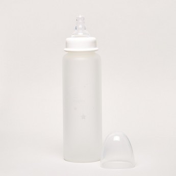 Giggles Printed Glass Feeding Bottle - 240 ml