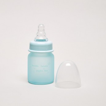 Giggles Glass Feeding Bottle with Silicone Sleeve - 50 ml