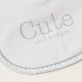 Giggles Printed Bib with Snap Button Closure