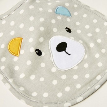 Juniors All-Over Printed Bib with Button Closure