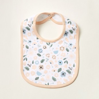 Juniors Printed Bib with Button Closure - Set of 2