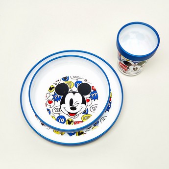 Mickey Mouse 3-Piece Dinner Set