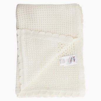 Juniors Knitted Cellular Blanket