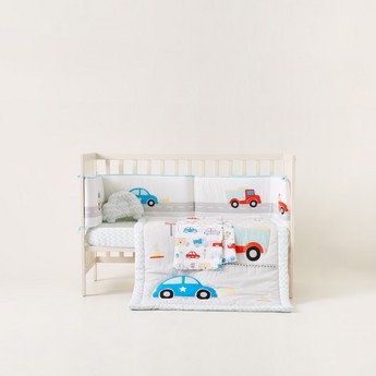 Juniors Car Print 5-Piece Comfortor Set