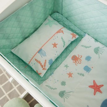 Juniors Under the Sea Applique Cradle Bedding Set