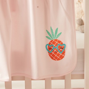 Juniors Pineapple Print Receiving Blanket - 80x80 cms