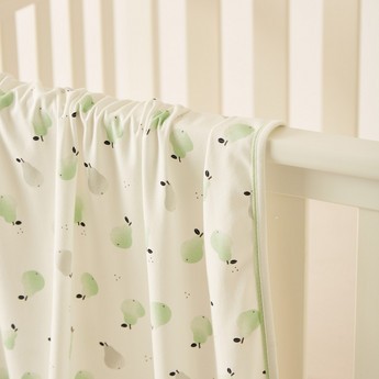 Juniors All-Over Pear Print Receiving Blanket