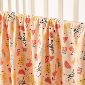 Juniors Tropical Print Receiving Blanket