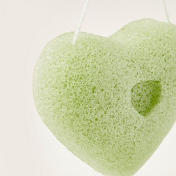 Bebecare Bicentric Heart Green Tea Konjac Bath Sponge