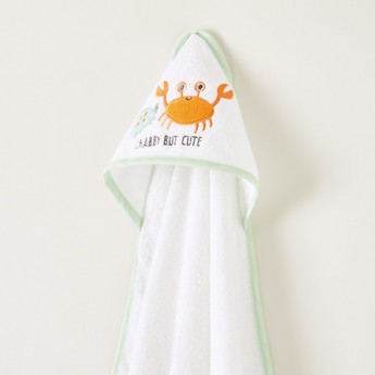 Juniors 6-Piece Hooded Crab Towel and Washcloth Set