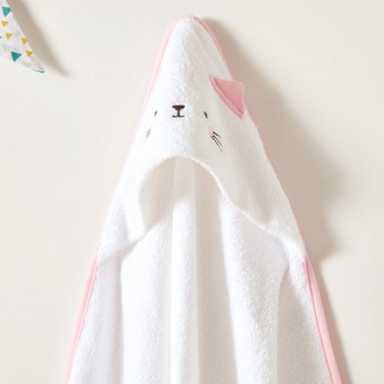 Juniors Embroidered Hooded Towel - 76x76 cms