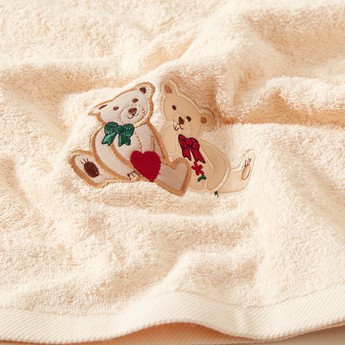 Juniors Bear Applique Towel - 76x38 cms