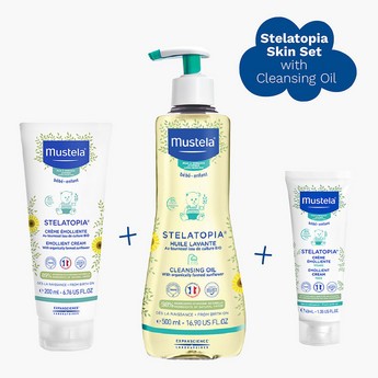 Mustela Stelatopia Skin Set with Cleansing Oil