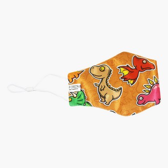 Forza Ragazzi Dinosaur Print Protective Kids Face Mask