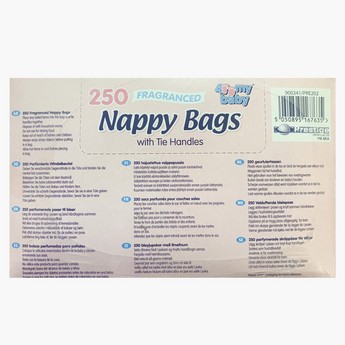 4 My Baby Fragranced Nappy Bags with Tie Handles - 250 Pieces