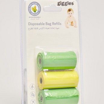 Giggles Scented Disposable Bag Refills - 30 Piece