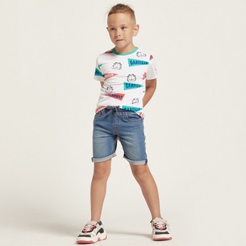 Juniors Solid Shorts with Pocket Detail and Drawstring Closure