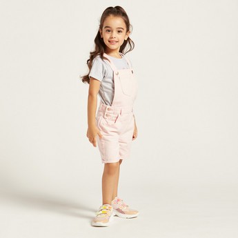 Juniors Solid Dungarees with Pockets