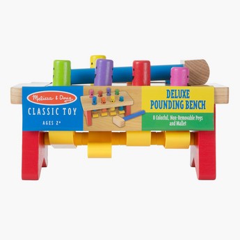 Melissa and Doug Deluxe Pounding Bench Toy