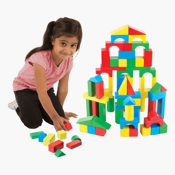 Melissa and Doug 100 Wood Blocks Set