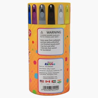 Smily Kiddos Silky Crayons - Set of 12