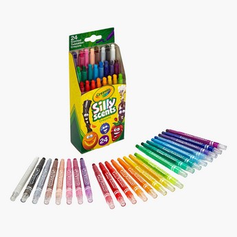 Crayola 24-Piece Silly Scents Mini Twistable Scented Crayon Set