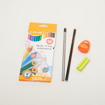 Y-Plus We Tri Colour Pencils - Set of 12