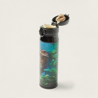 Juniors Dinosaur Print Water Bottle with Flip Lid - 500 ml