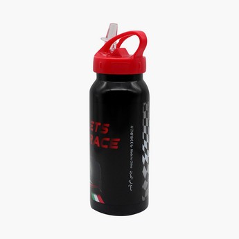 Ferrari Print Water Bottle with Straw