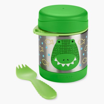 Skip Hop Crocodile Print Food Jar with Fork