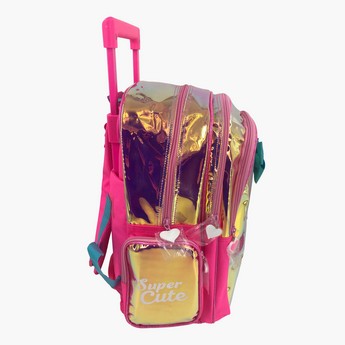 JoJo Siwa Print Trolley Backpack with Zip Closure -16 inches