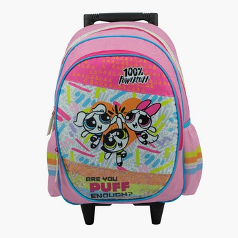 The Powerpuff Girls Print Trolley Backpack - 16 inches