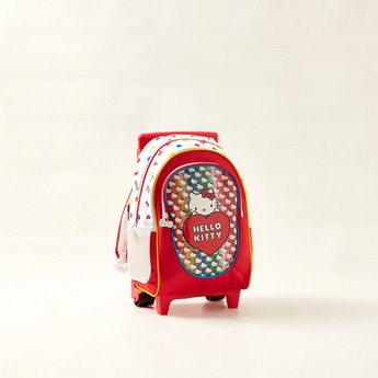 Hello Kitty Print Trolley Backpack - 16 inches