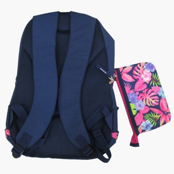 Juniors Printed Backpack with Pencil Case