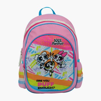 The Powerpuff Girls Print Backpack with Adjustable Straps - 14 inches