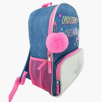 Juniors Printed Backpack with Adjustable Shoulder Straps