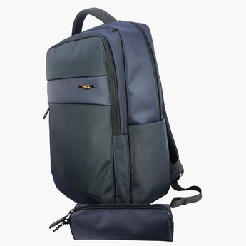 Juniors Textured Backpack with Pencil Case