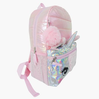 Juniors Unicorn Applique Detail Backpack with Adjustable Straps