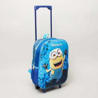 Minions Print 3-Piece Trolley Backpack Set - 16 inches