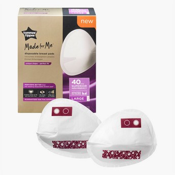 Tommee Tippee Made for Me Large Disposable Breast Pads - Pack of 40