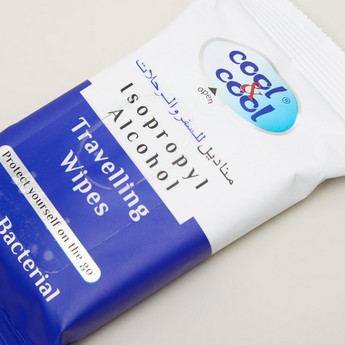 cool & cool Anti-Bacterial Isopropyl Alcohol Travelling Wipes