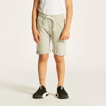 Juniors Solid Shorts with Pocket Detail and Elasticised Waistband