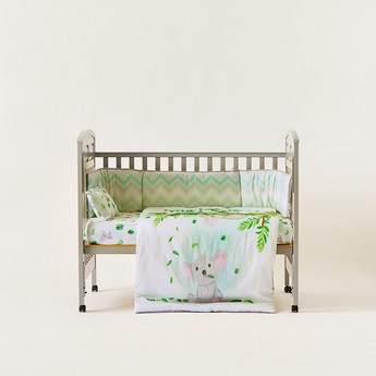 Fancy Fluff Koala Print 4-Piece Organic Bedding Set