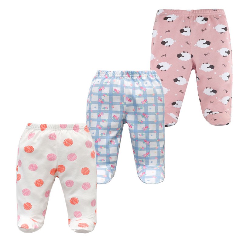 3pcs/lot Baby Pants 100% Cotton Autumn Spring Newborn Baby Boys Girls Pants Toddler Wear Infant Toddler Cartoon For Baby Clothes