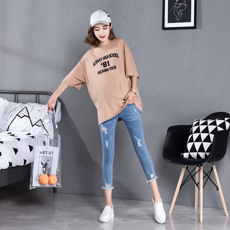 Maternity Jeans High Waist Pencil Pants Pregnant Women Clothes Summer Autumn Fashion 817 #7/10