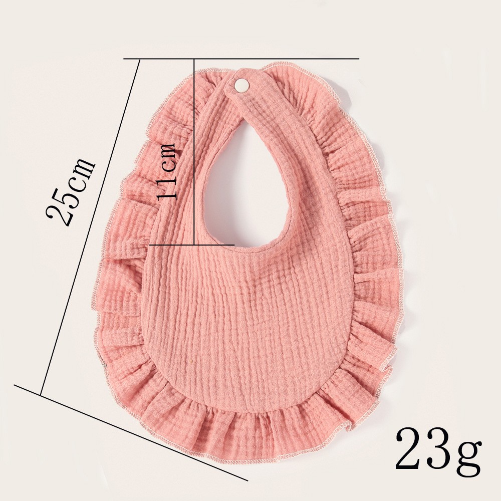 Korean Style Infant Baby Feeding Baby Bra Infant Lace Saliva Towel Soft Cotton Burp Cloth For Newborn Baby