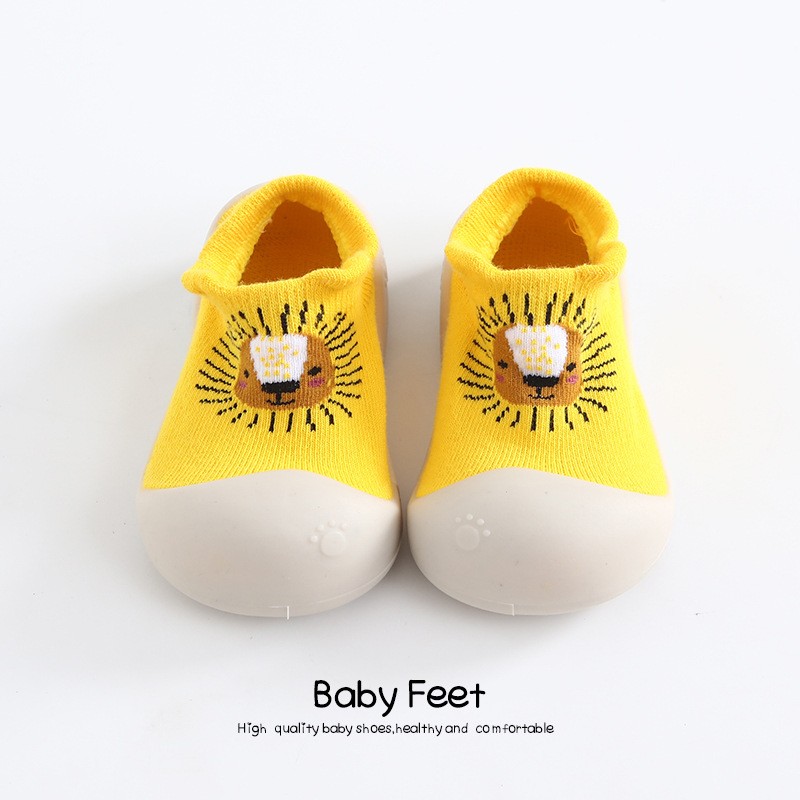 Baby Boys and Girls Shoes, Newborn Non-Slip Floor Socks, Soft Rubber Sole, Cute Baby Shoes