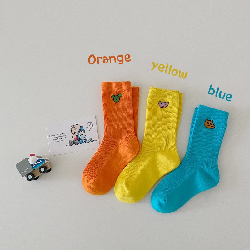 MILANCEL 2022 Spring New Kids Socks Cute Animal Girls Cotton Socks Casual Boys Socks Korean Children Socks