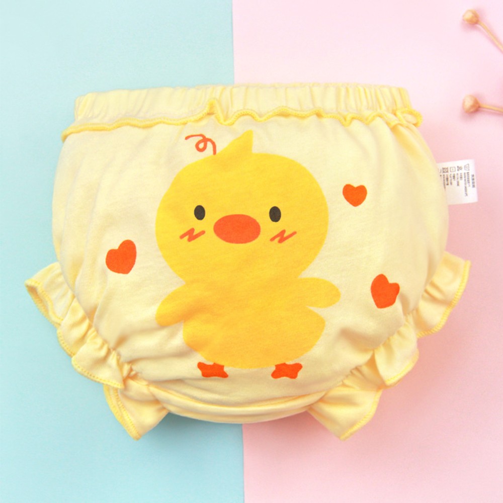 Baby Girls Briefs Panties For Kids Underwear Children Underpants Cotton Bread Pants Duck Flower Rabbit Pattern 4pcs/lot